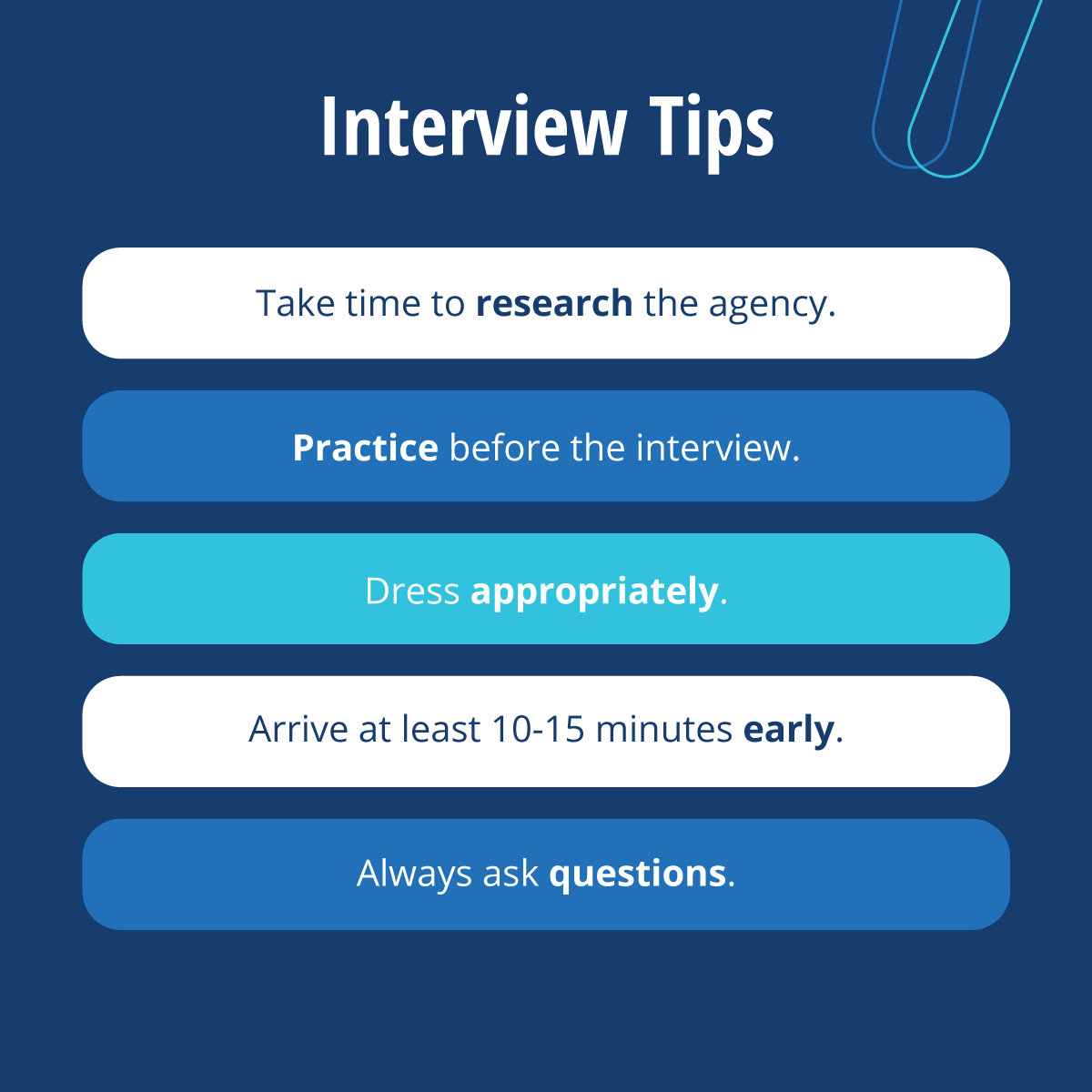 Interview Tips