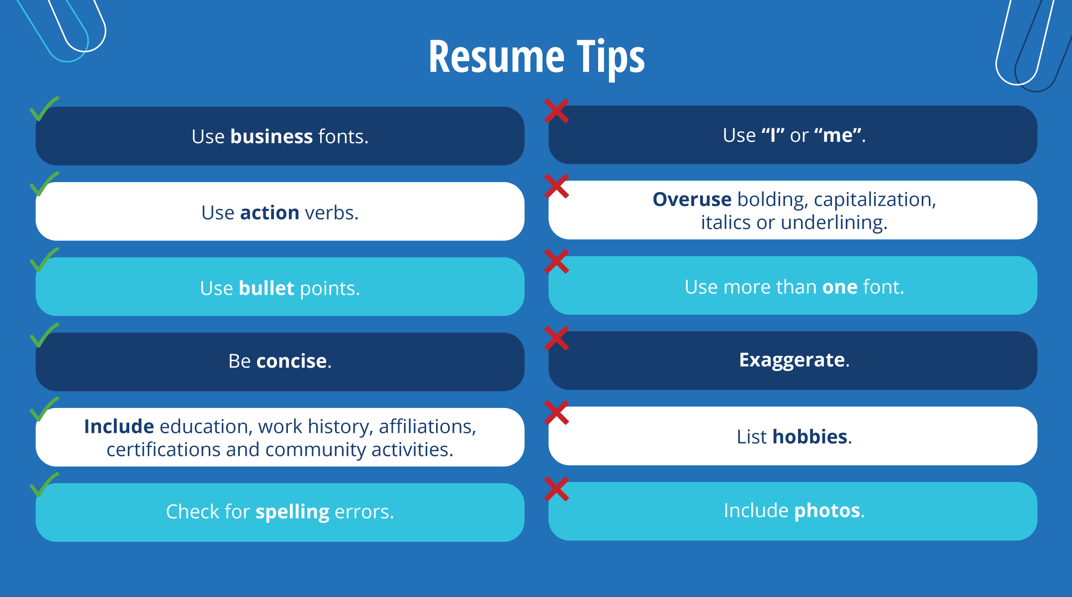 Resume Tips